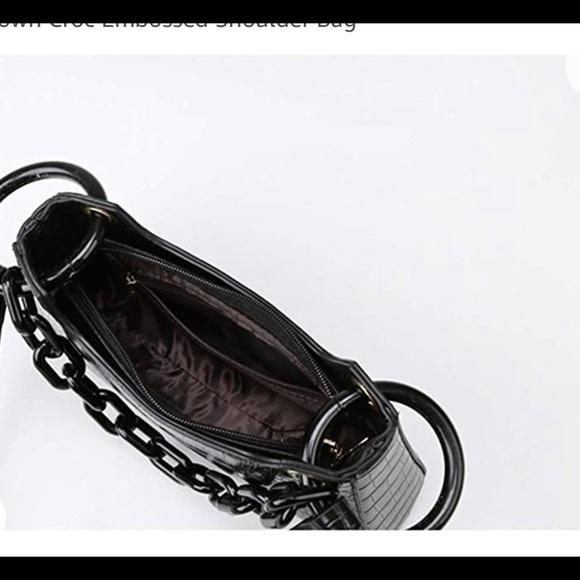 Croc Embossed Shoulder Bag - Picture 6 of 6